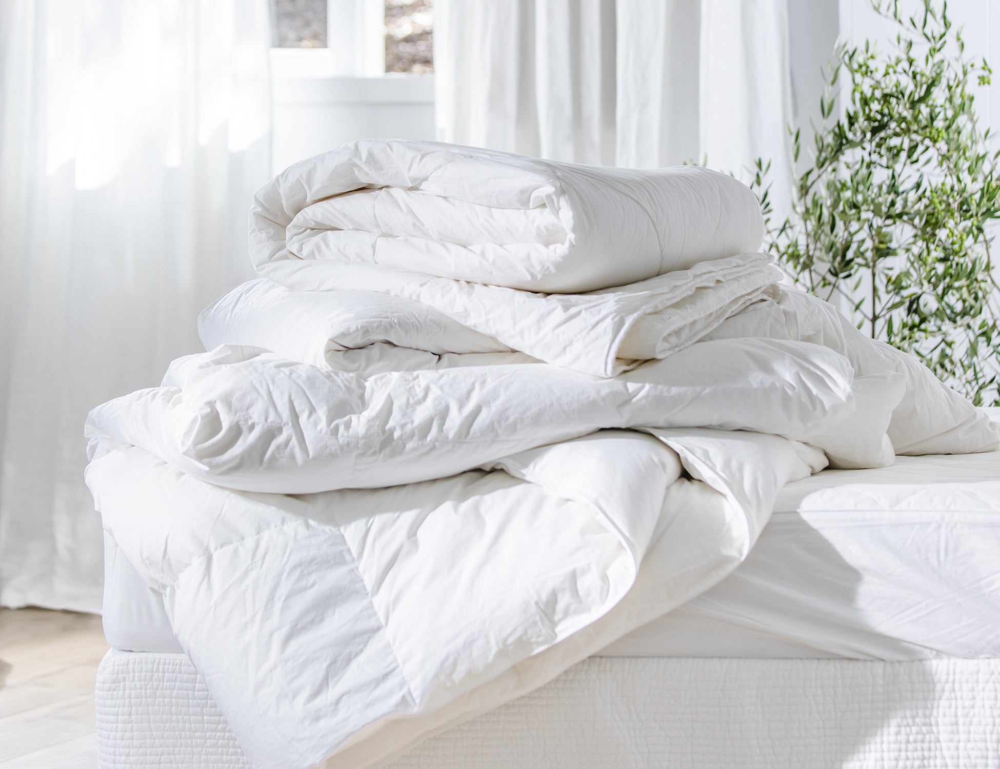 white full duvet