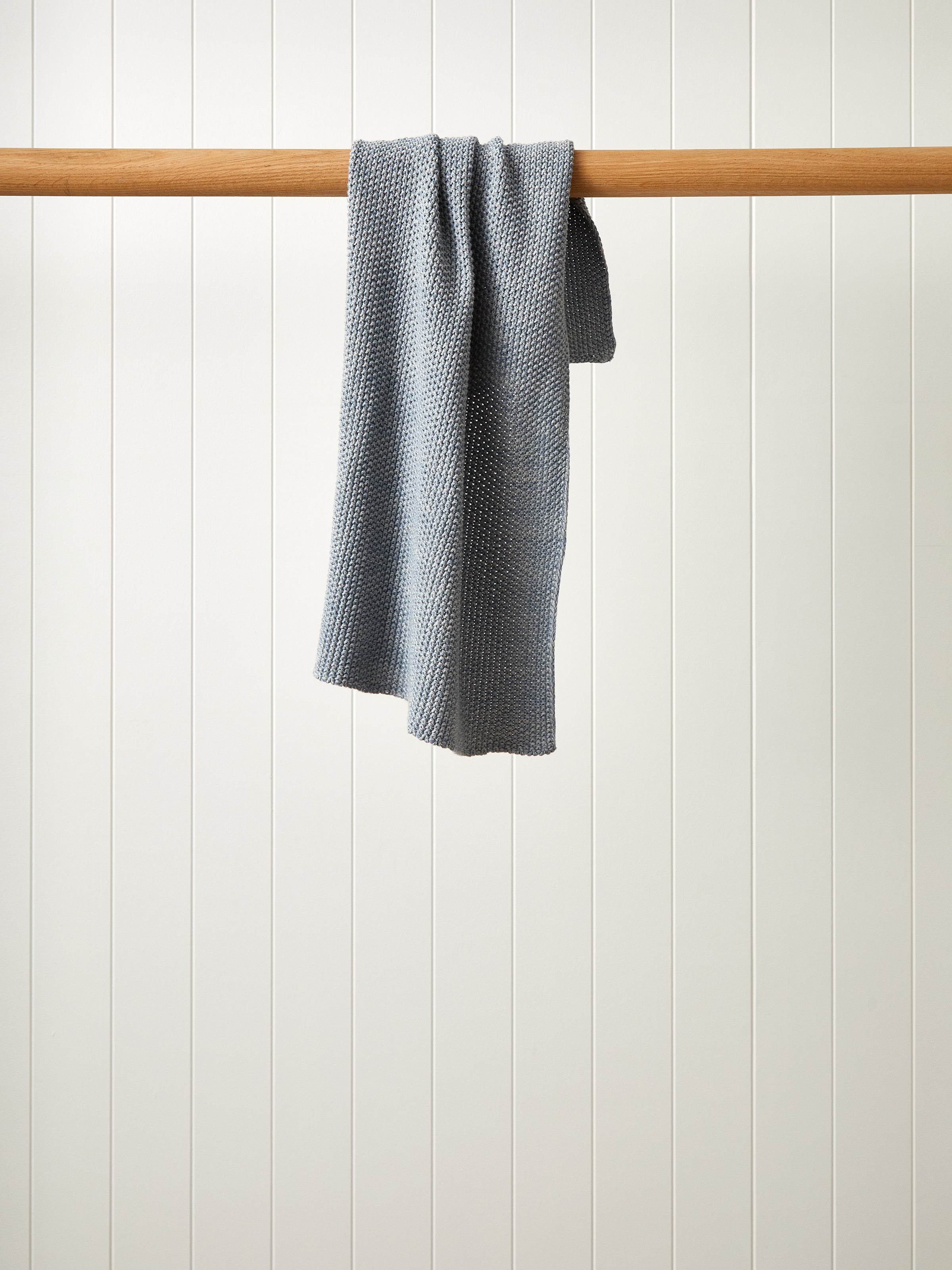 Artisan Hand Towel in Blue grey Wallace Cotton NZ