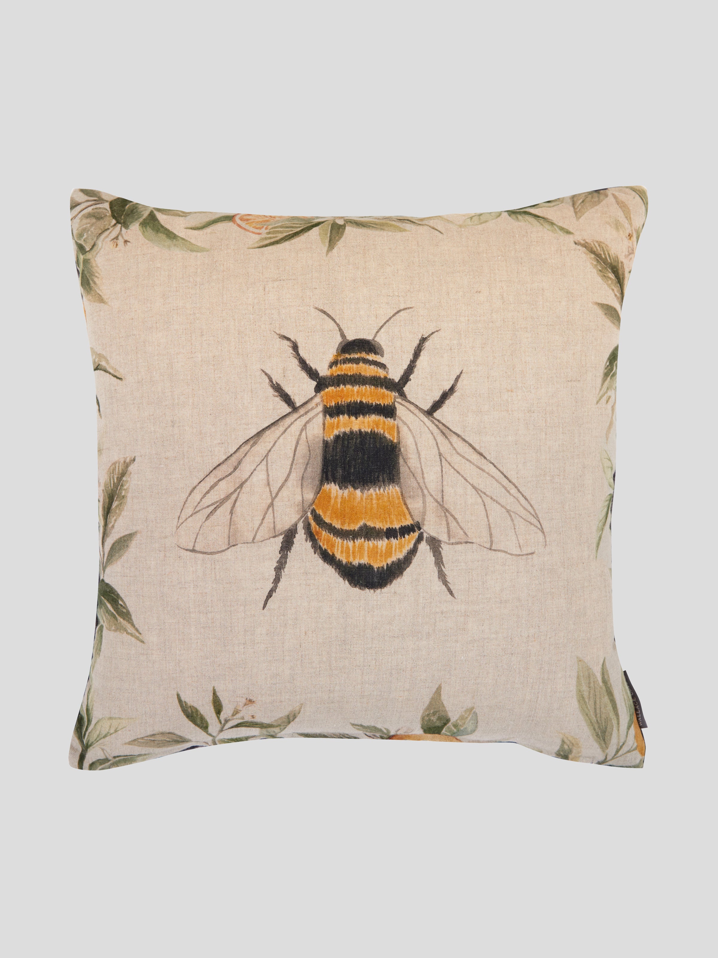 Bee Garden Square Cushion Cover Wallace Cotton NZ