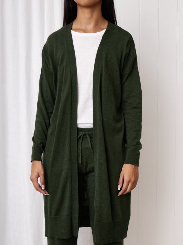 Cotton Cashmere Lounge Pants in Green