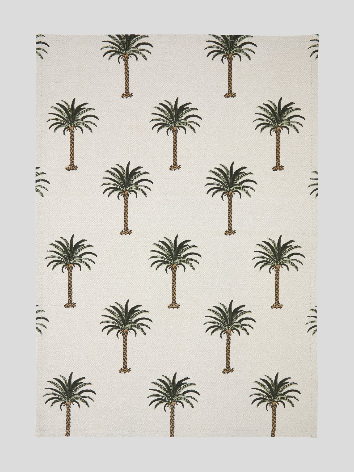 Palm Tree Dot Green Tea Towels