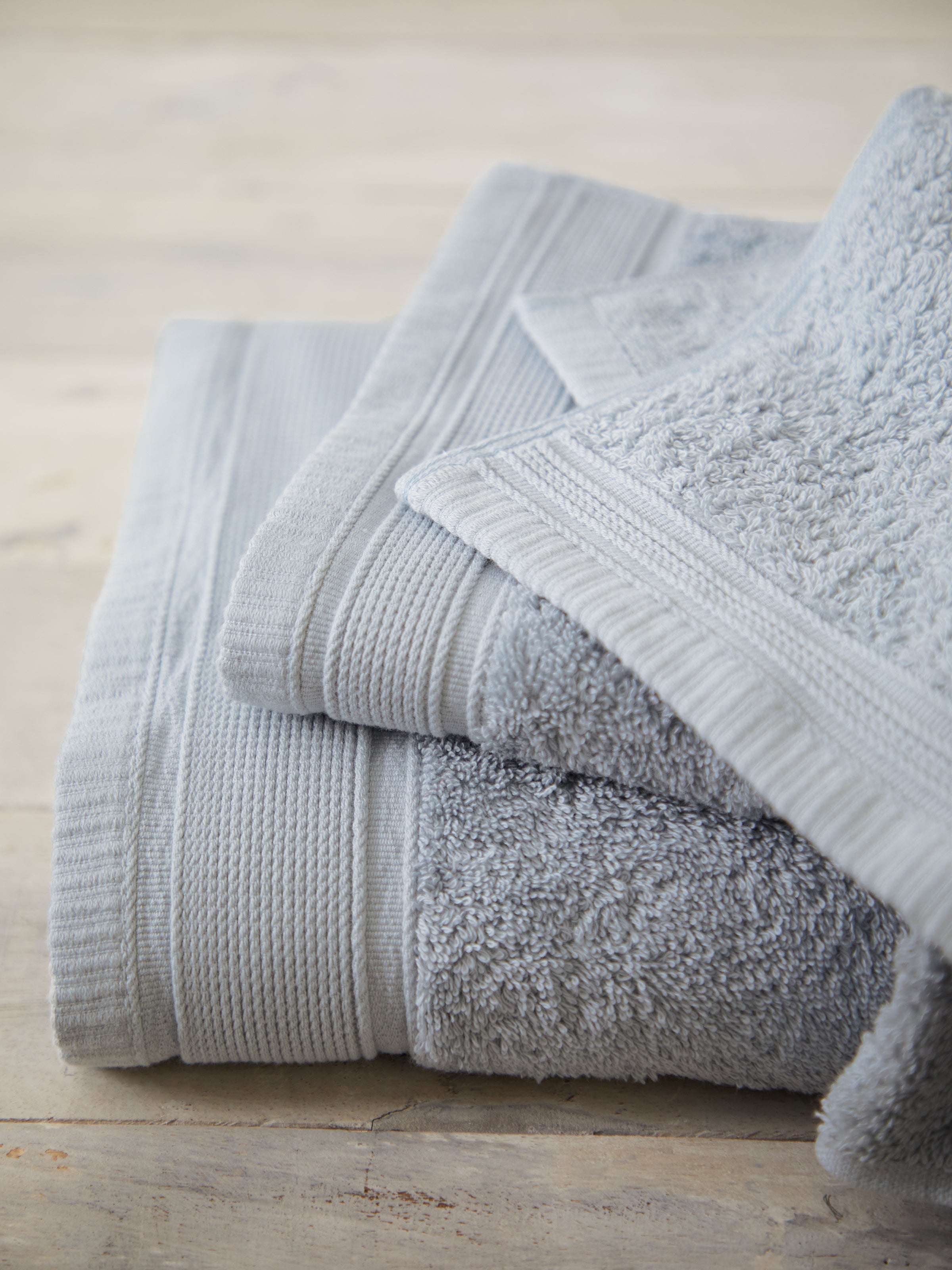 Blue and discount grey hand towels