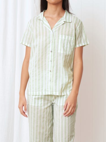 Wallace Cotton Mother of Pearl PJ Shirt $79.90 PJ Pants 6 $79.90 — FENNEC