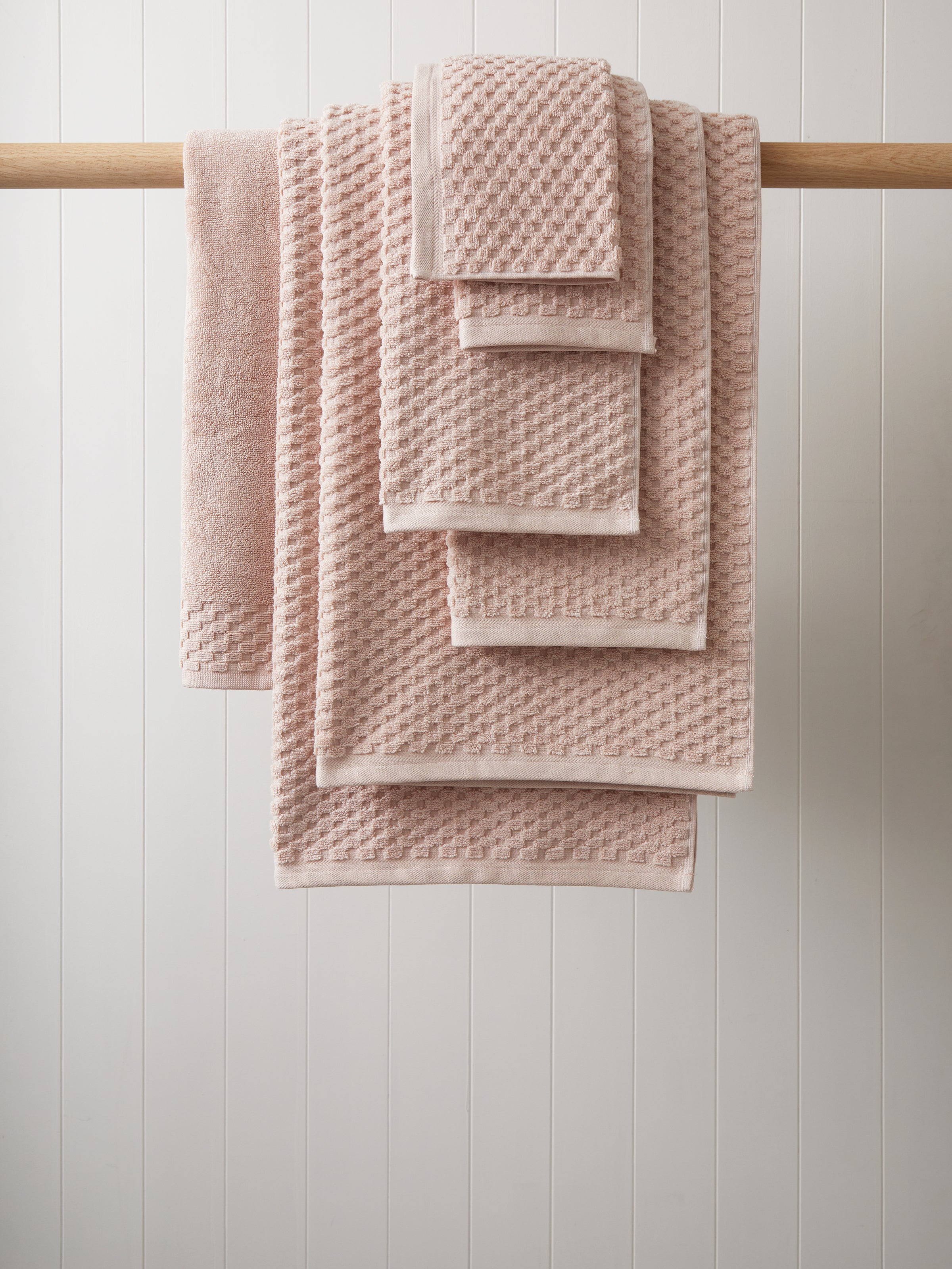 Pink towel sets hot sale