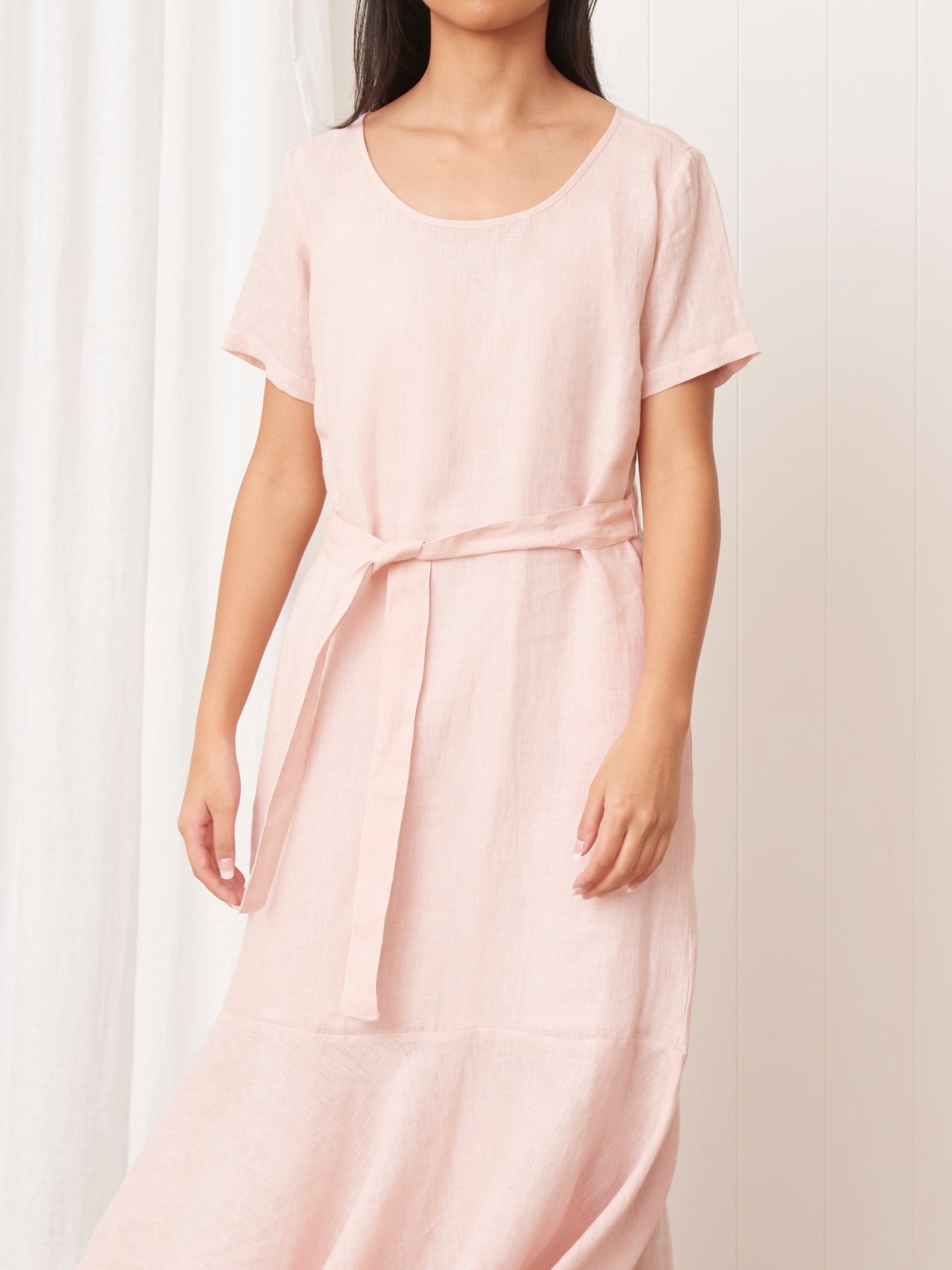 Fuchsia clearance linen dress