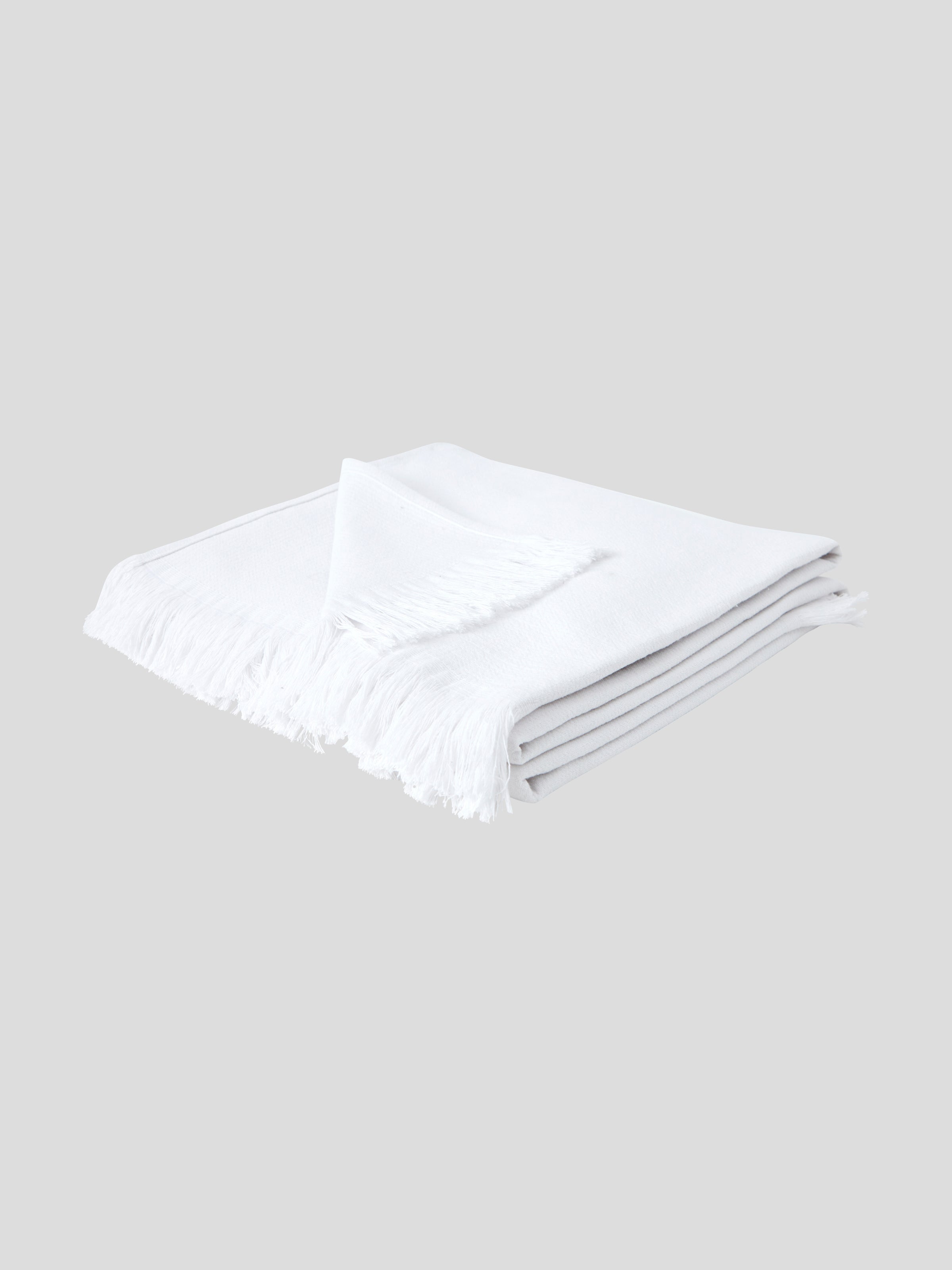 Tennyson Throw in White Wallace Cotton US