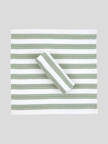 Wc Stripe Washcloth Set Of 2